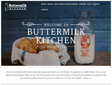 Tablet Screenshot of buttermilkkitchen.com